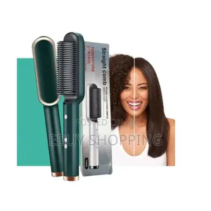 Photo - Salon-Quality Straightener Comb Frizz-Free Mirrorlike Finish