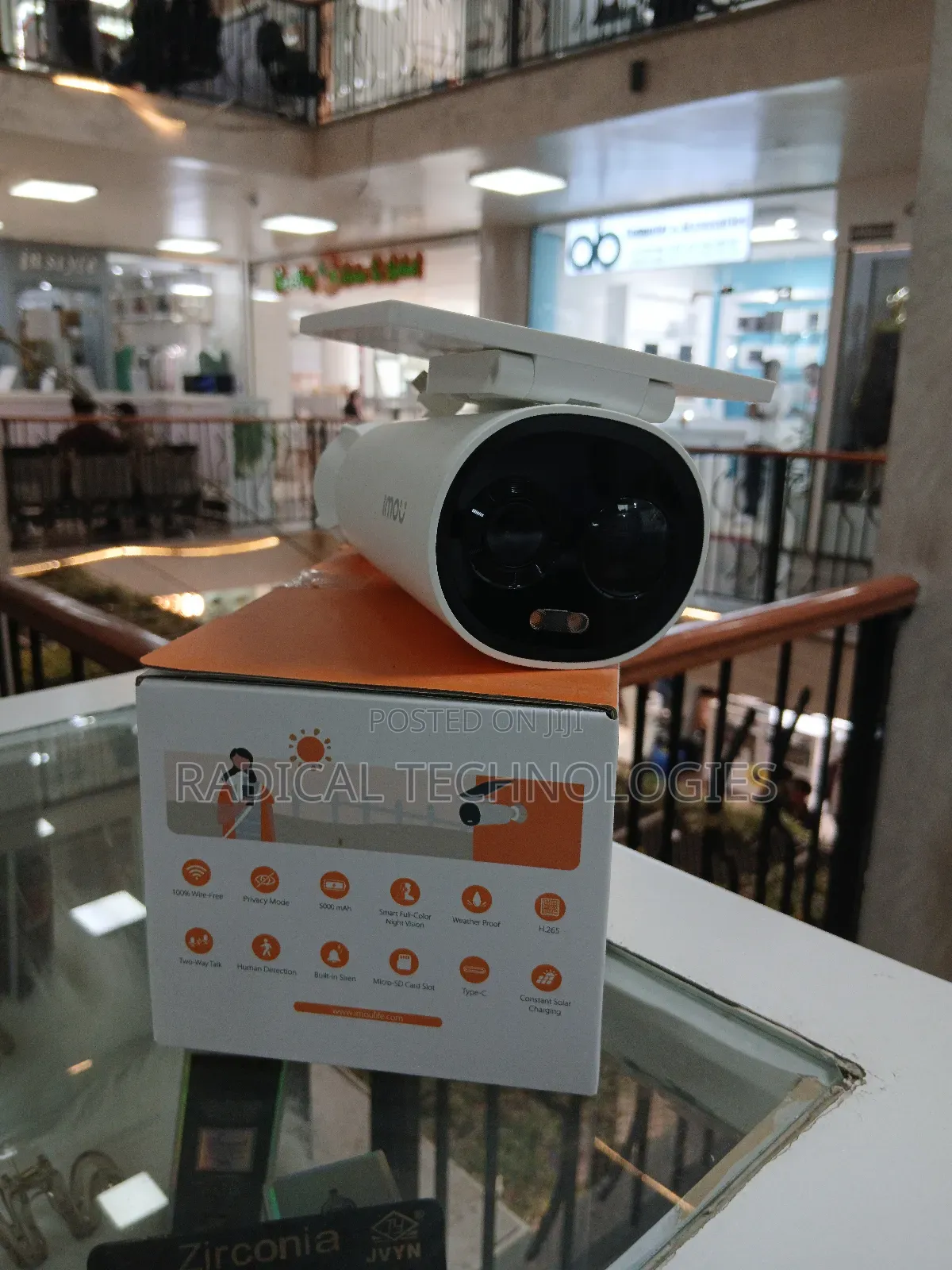 Imou Cell3c Security Camera With Solar Pannelቻርጁ 120ቀን የሚቆይ
