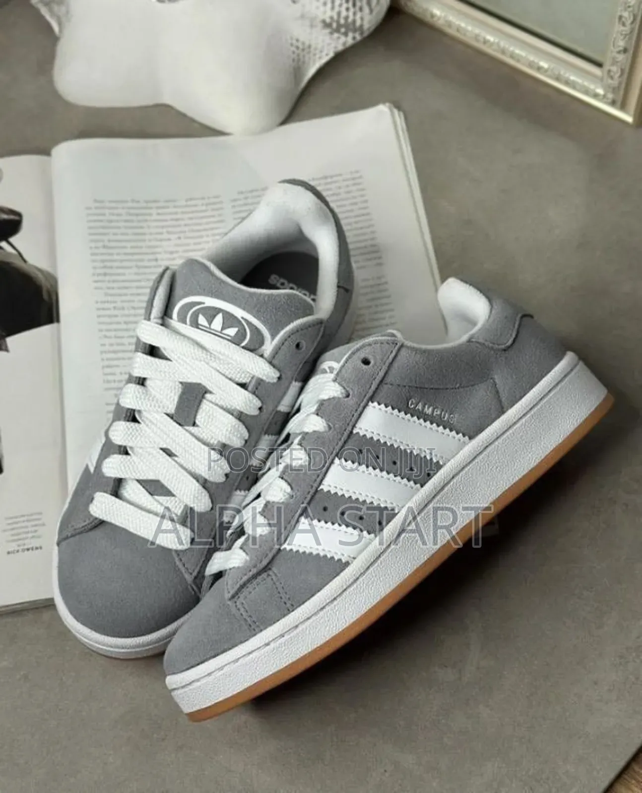 Adidas Campus Gray High Master Quality Sneakers for You