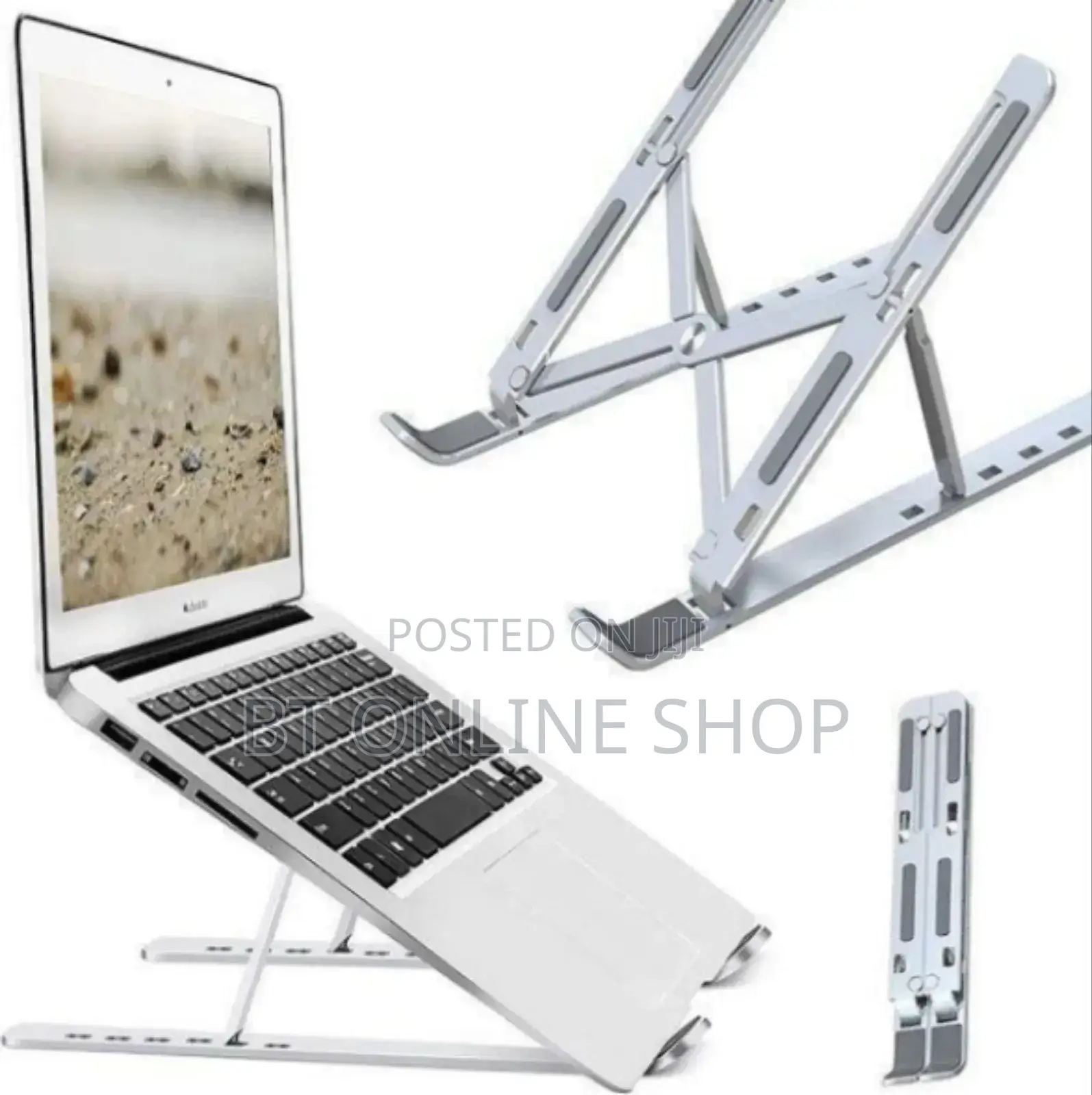 Foldable Height Adjustable Metal Frame Laptop Stand