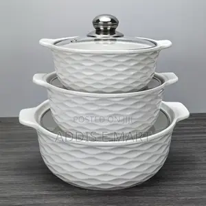 Porcelain Soup Pot 3 Pieces