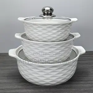 Porcelain Soup Pot 3 Pieces