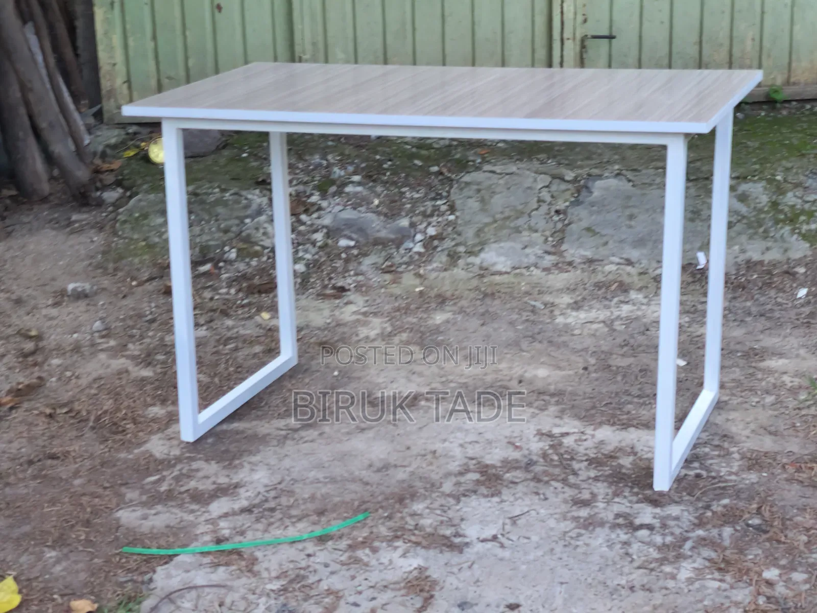 Office Table 120×60 Cm Laminated MDF With 30×30 Metal Frame