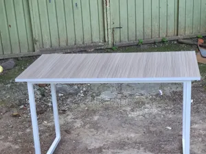 Office Table 120×60 Cm Laminated MDF With 30×30 Metal Frame