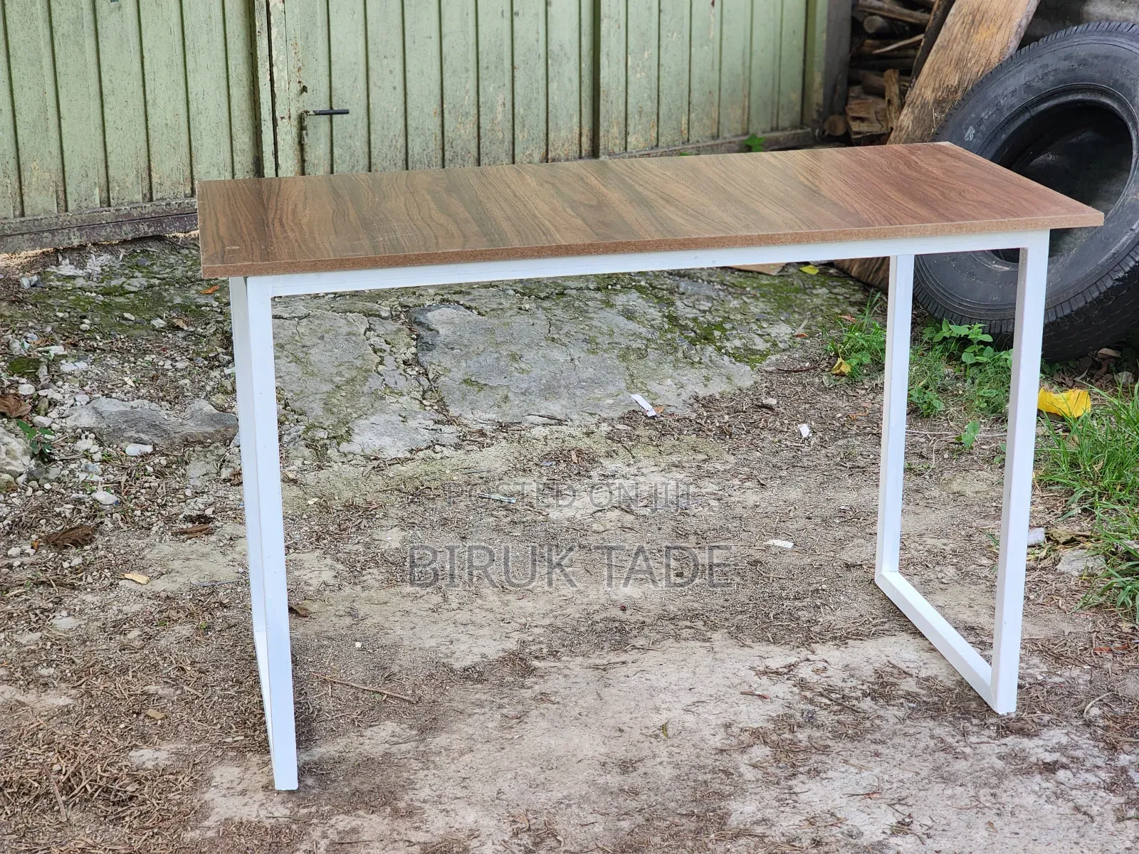 Office Table 120×60 Cm Wood Color Laminated MDF