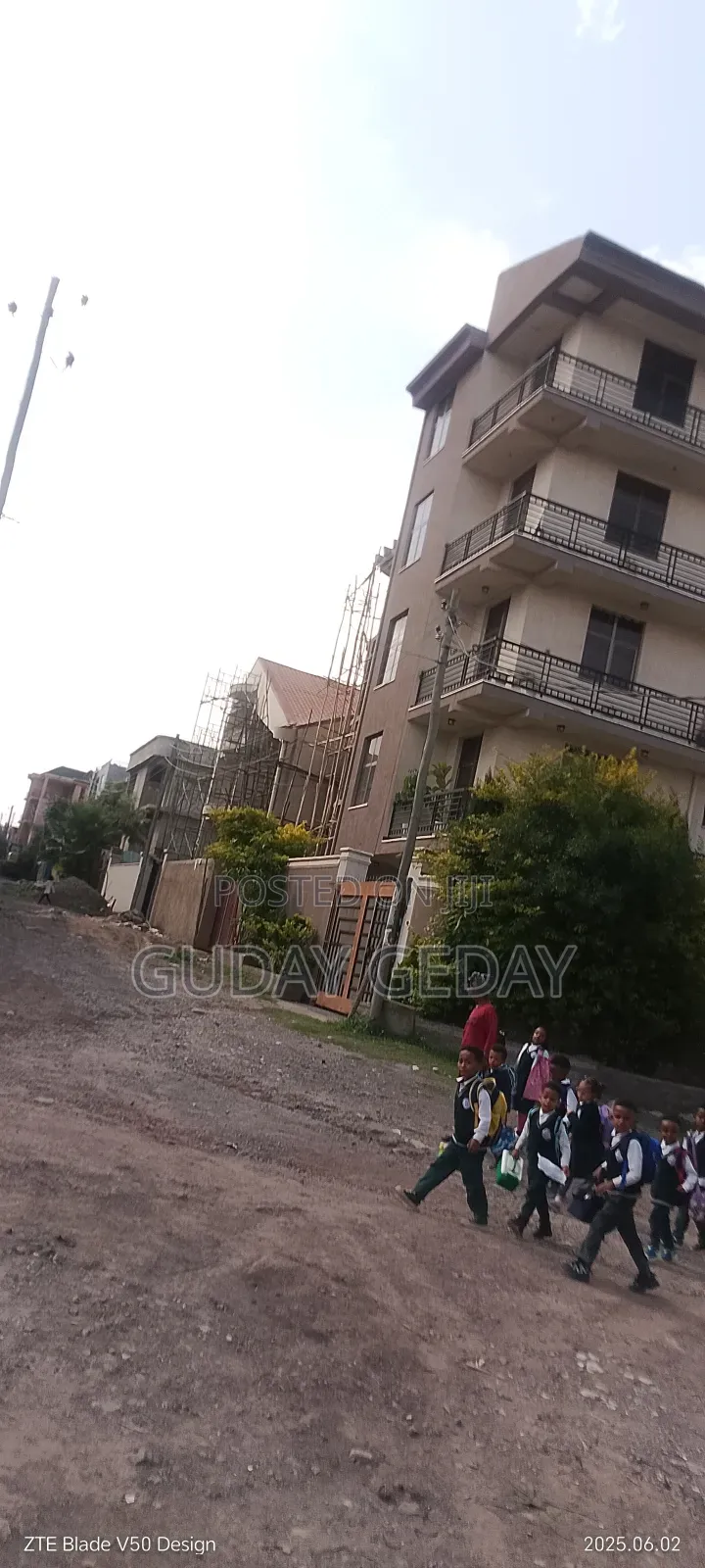 250 ካሬ G+4 ህንፃ ባንክ ብድር የተመቻቸ