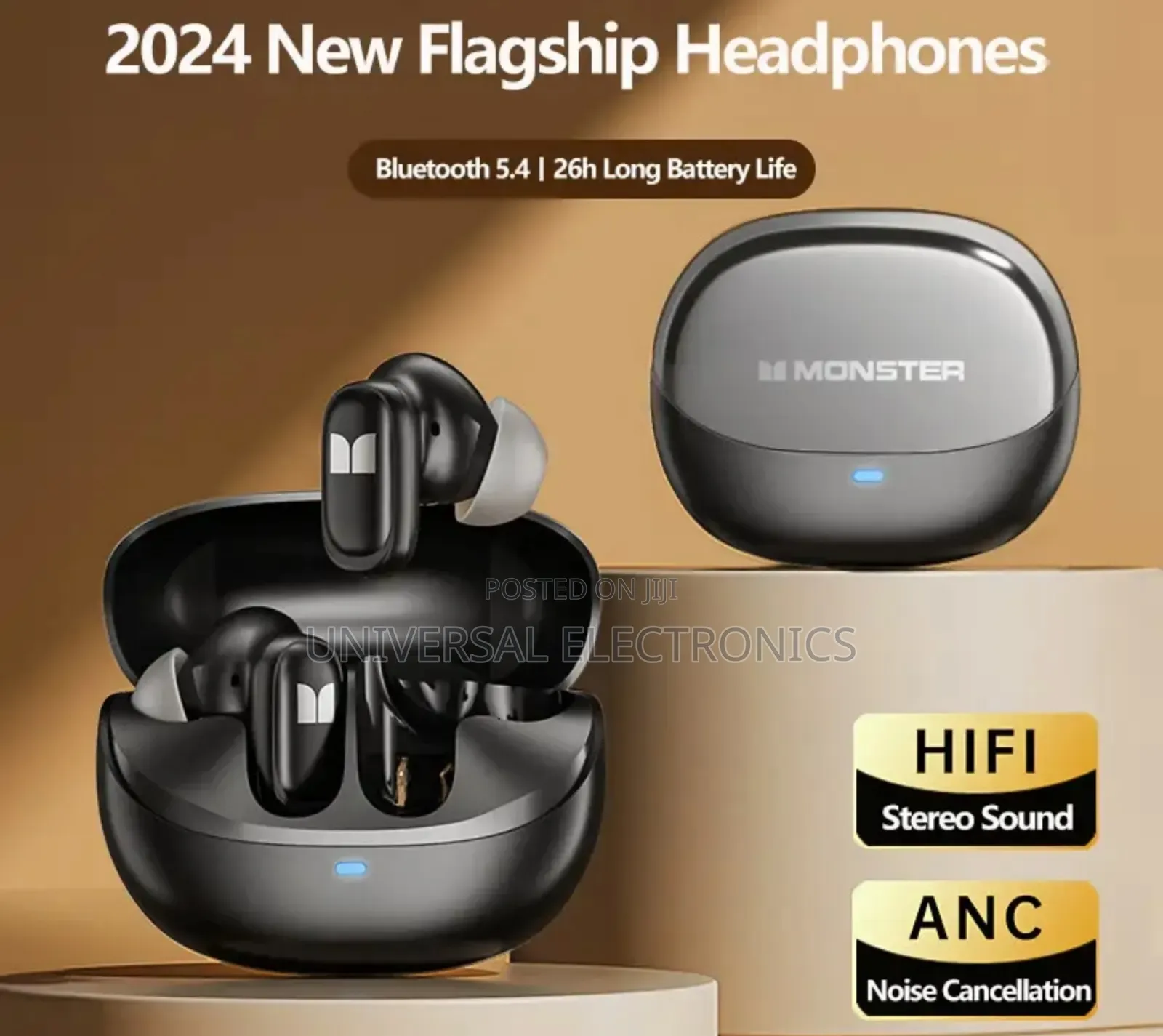 Monster Bluetooth 5.4 / Audio-Video Synchronization Earbuds