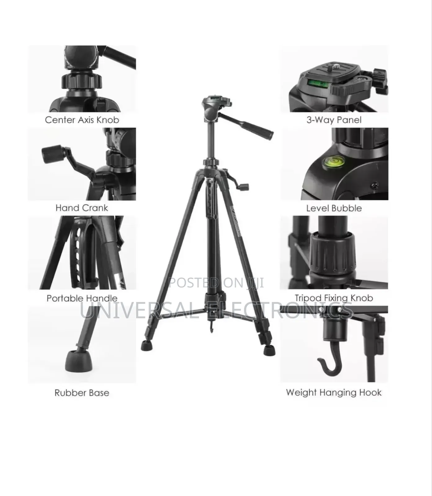 (55-Inch) Aluminium Tripod, Universal Tripod With Bag