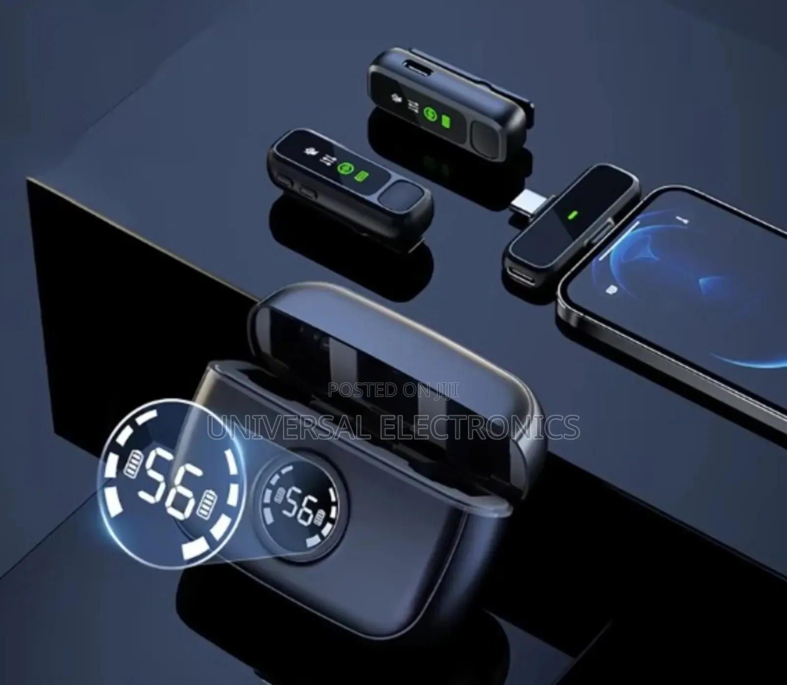 Collar Microphone Wireless, Compact Clip-on Lavalier 3 Modes