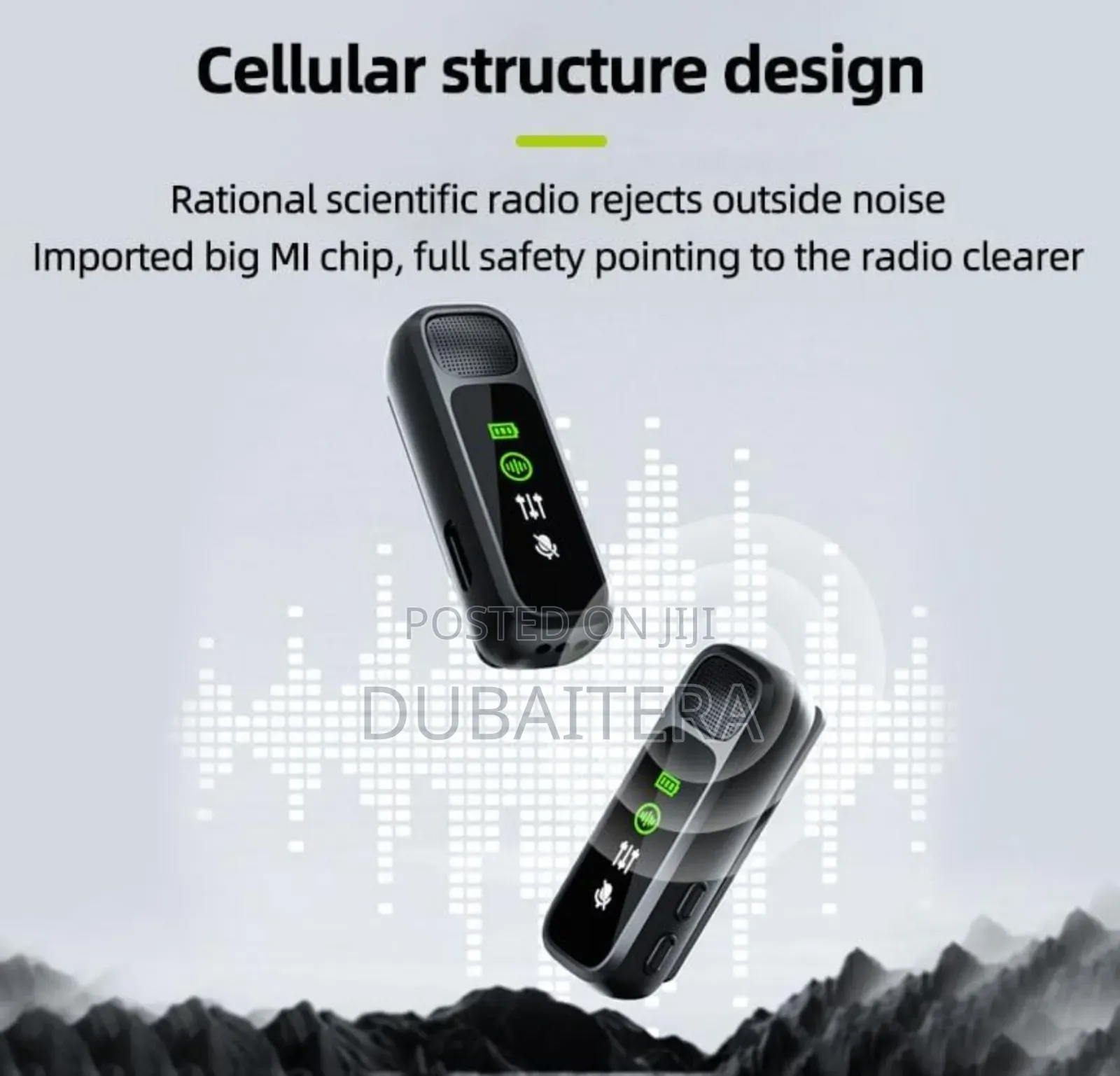 Professional Wireless Dual Mic With DSP Noise Reduction