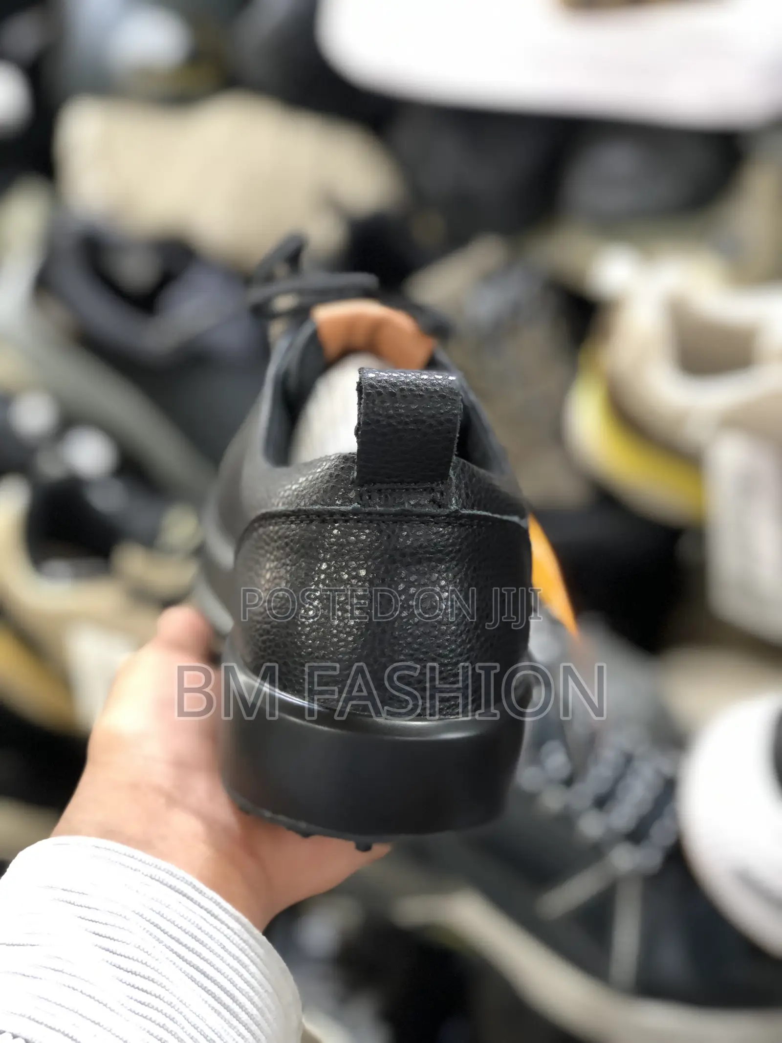 Goupu Black Casual Flat Shoes Men's