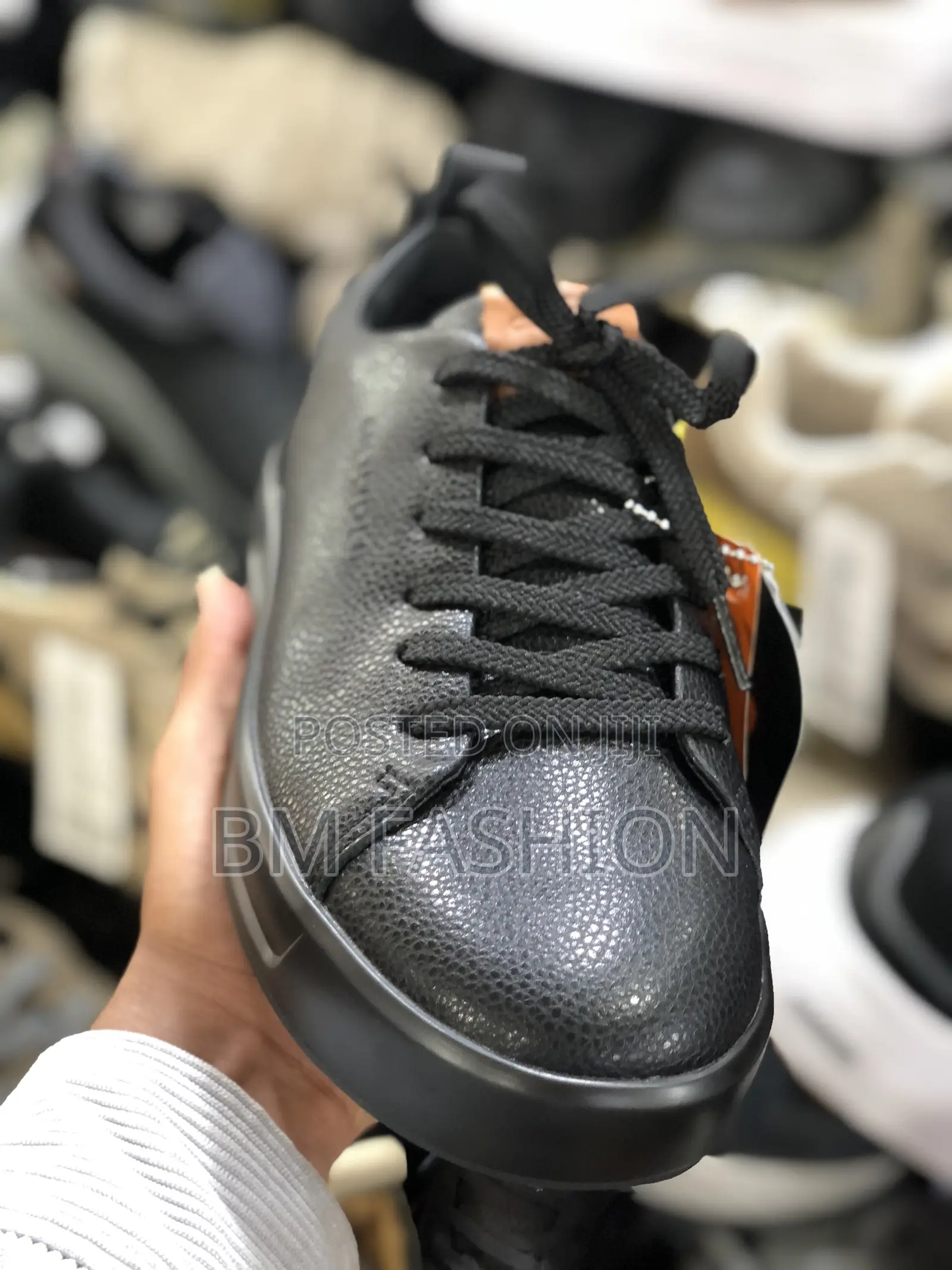 Goupu Black Casual Flat Shoes Men's