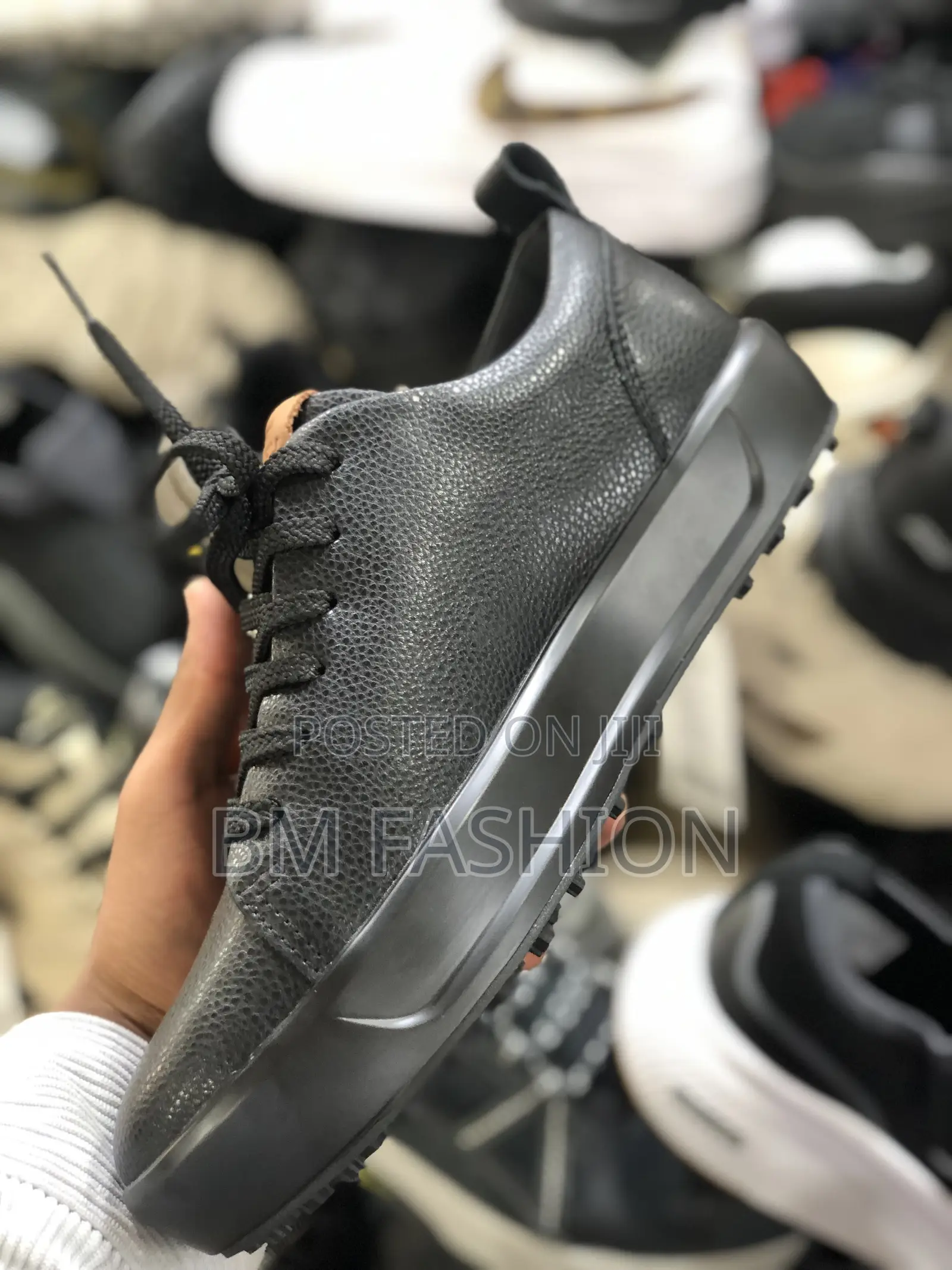 Goupu Black Casual Flat Shoes Men's