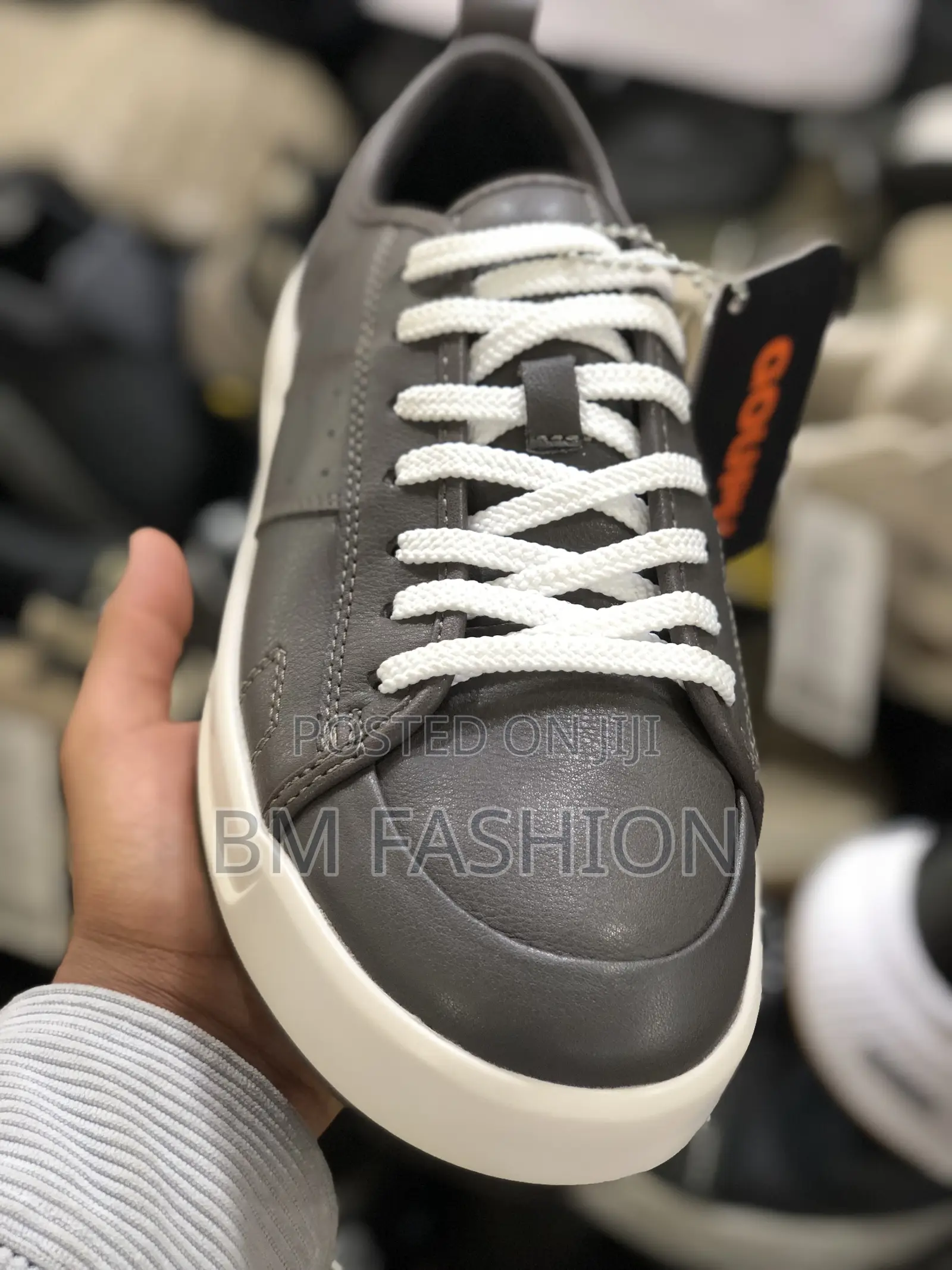 Goupu Casual Flat Shoes Gray Men's