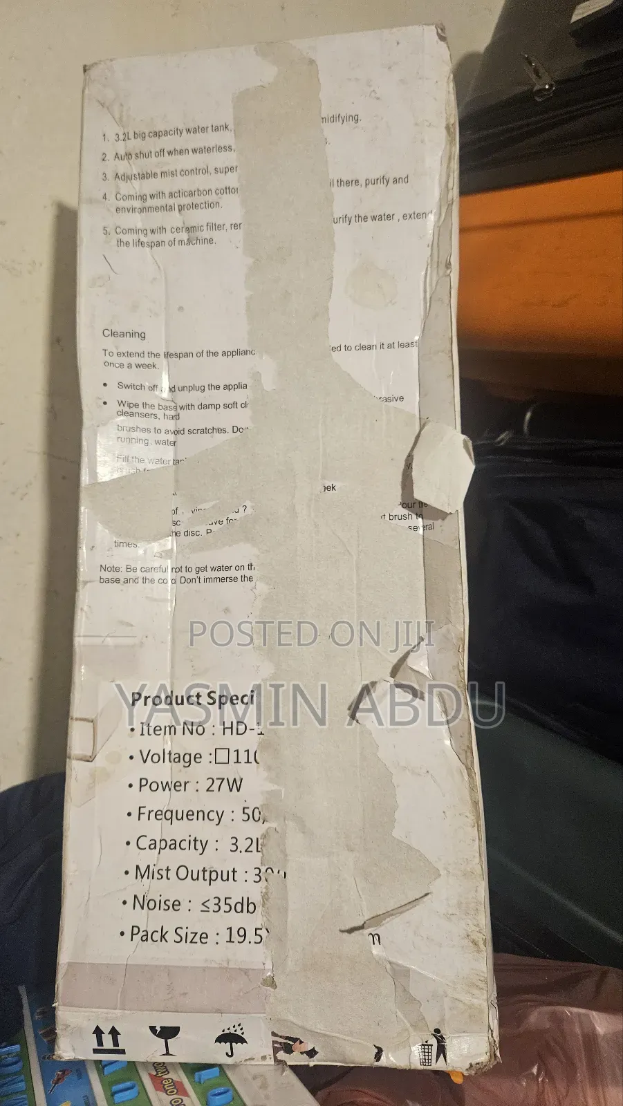 Humidifier 3.2 Litter Remote Controlled