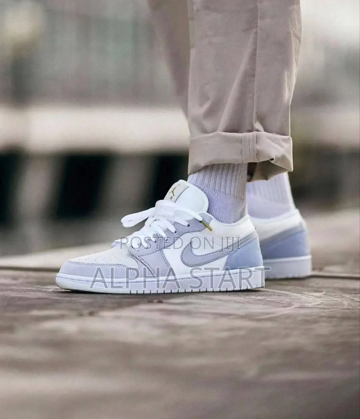 Jordan 1 Flat High Master Quality Shoes Full Gray