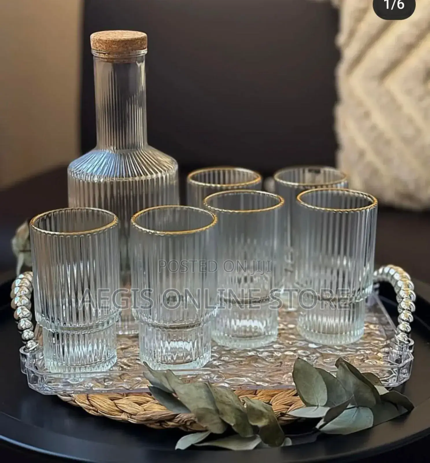 7pcs Glass Water Set