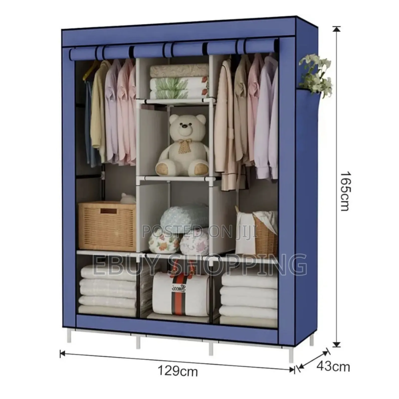 Chic Space-Saver Wardrobe With Zippered Protection**