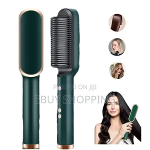 Photo - *Ergonomic Straight Comb: Painless Styling for Long Sessions