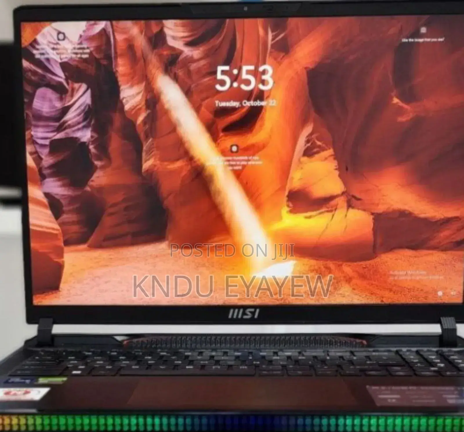 New Laptop MSI Raider GE78 16GB Intel Core I9 SSD 1T