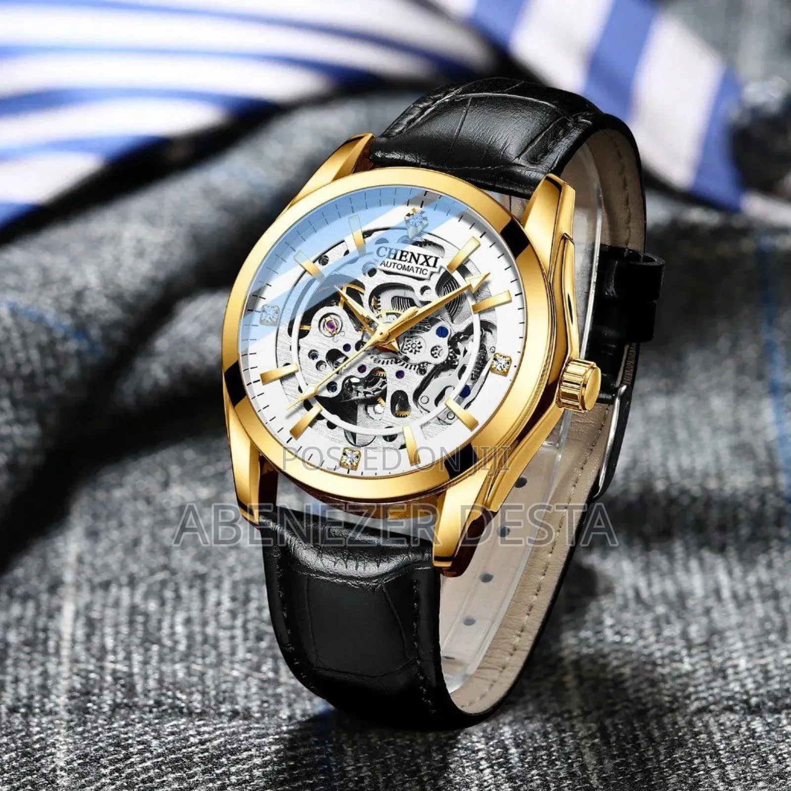 Chenxi Men Automatic Mechanical Watch Tourbillon Movement