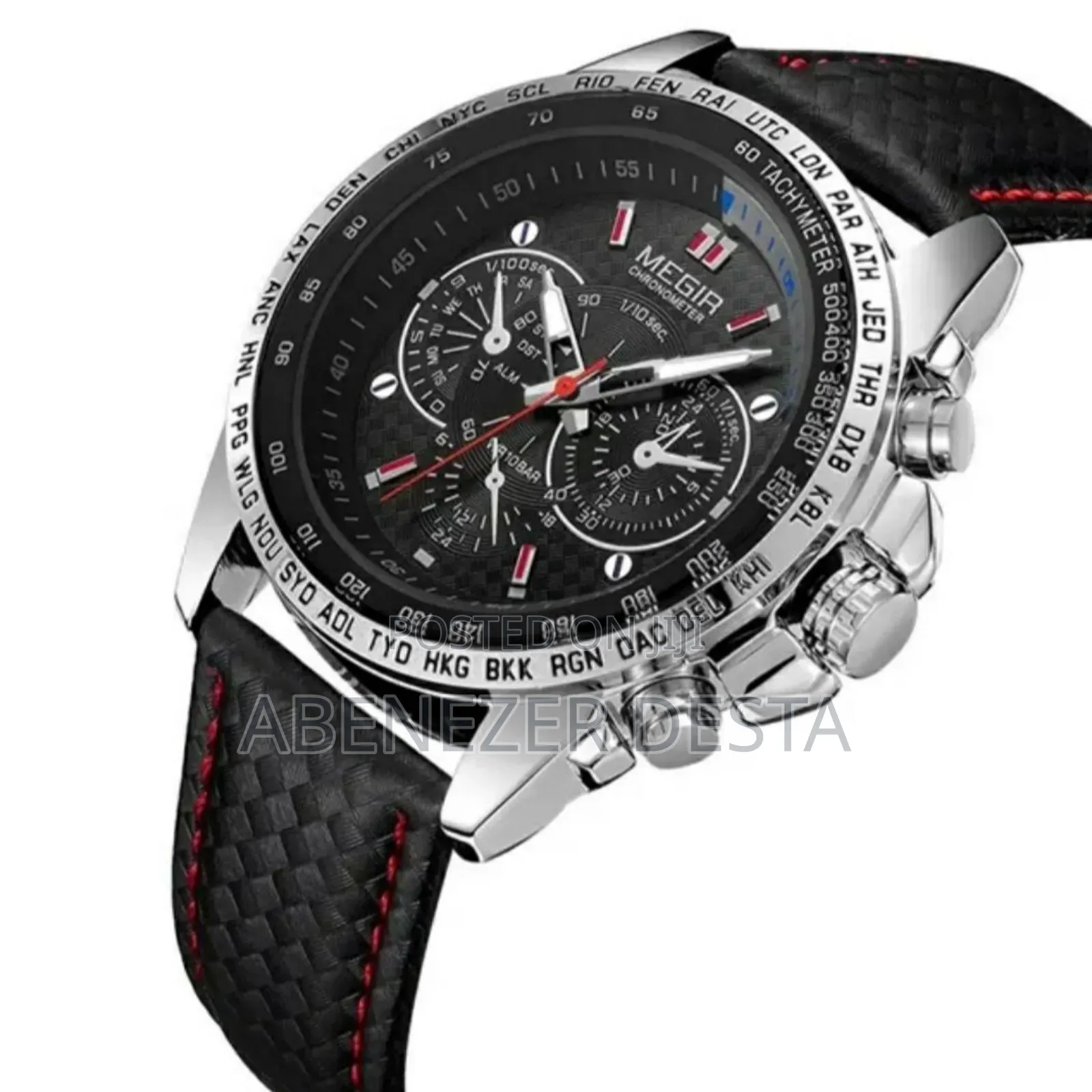 Military Design Luxury Men's Megir Watch, Water Resistant