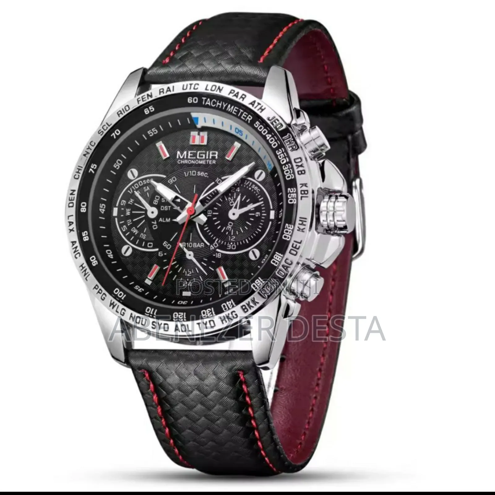 Military Design Luxury Men's Megir Watch, Water Resistant