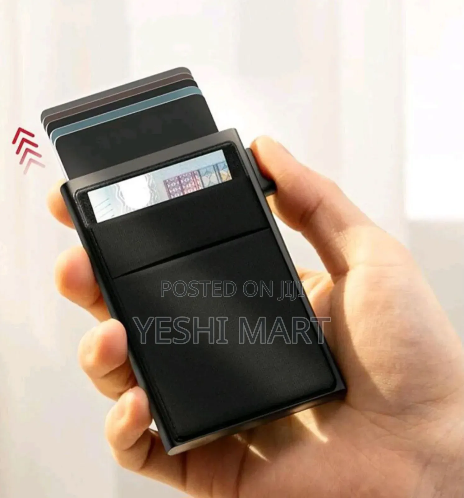 Automatic Business Aluminum Wallet Card Holder