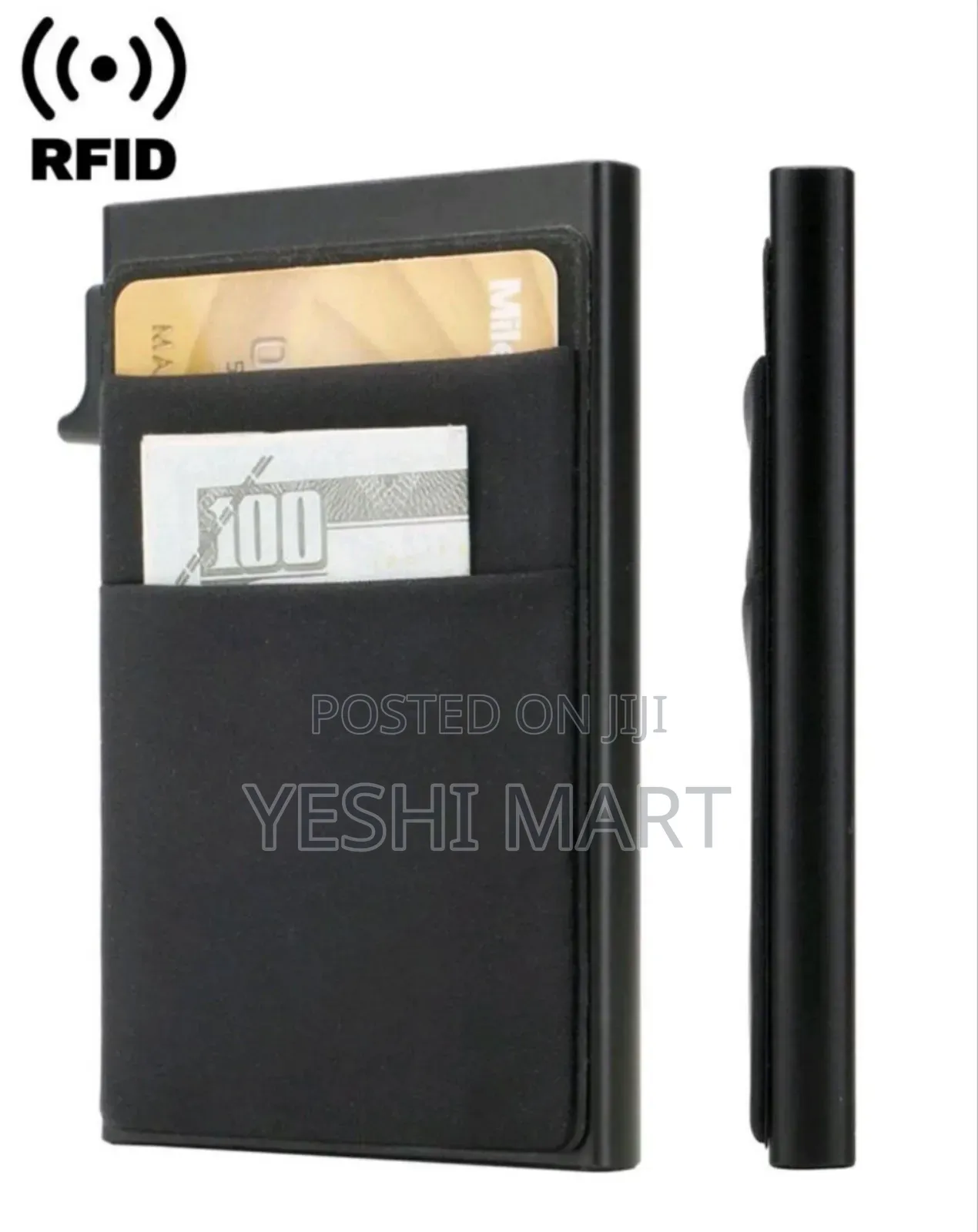 Automatic Business Aluminum Wallet Card Holder