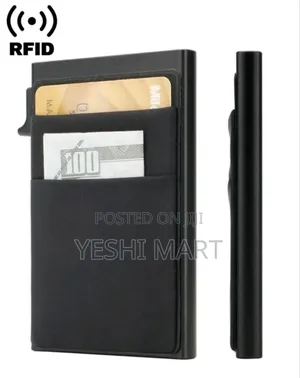 Automatic Business Aluminum Wallet Card Holder