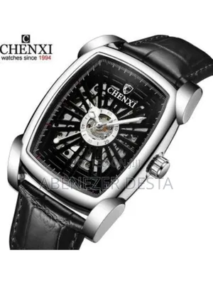 Luxury Men Hollowing Square Automatic Mechanical Chenxi