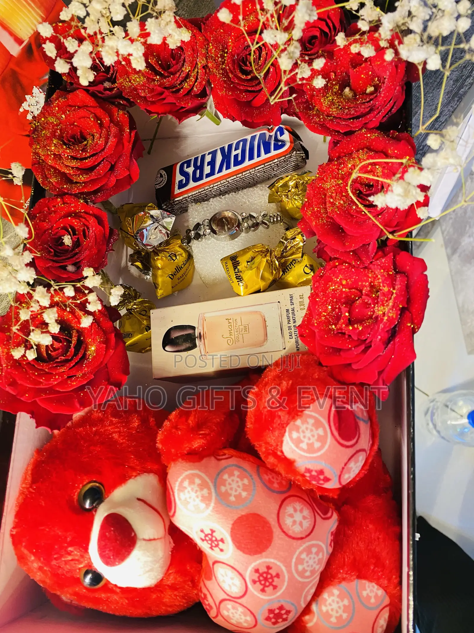 Small Toy,Perfume,Watch, Chocolate and Flower Gift