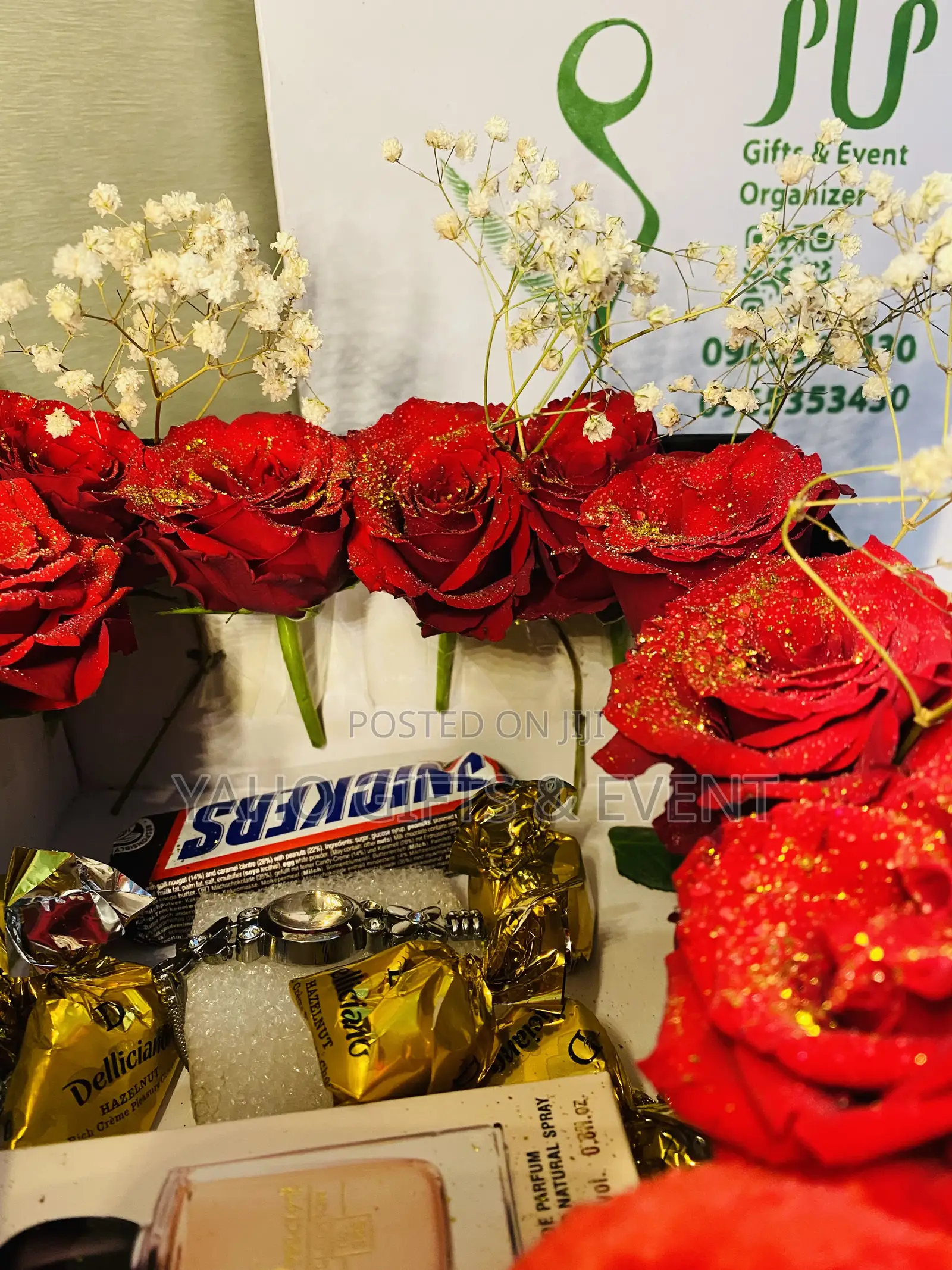 Small Toy,Perfume,Watch, Chocolate and Flower Gift