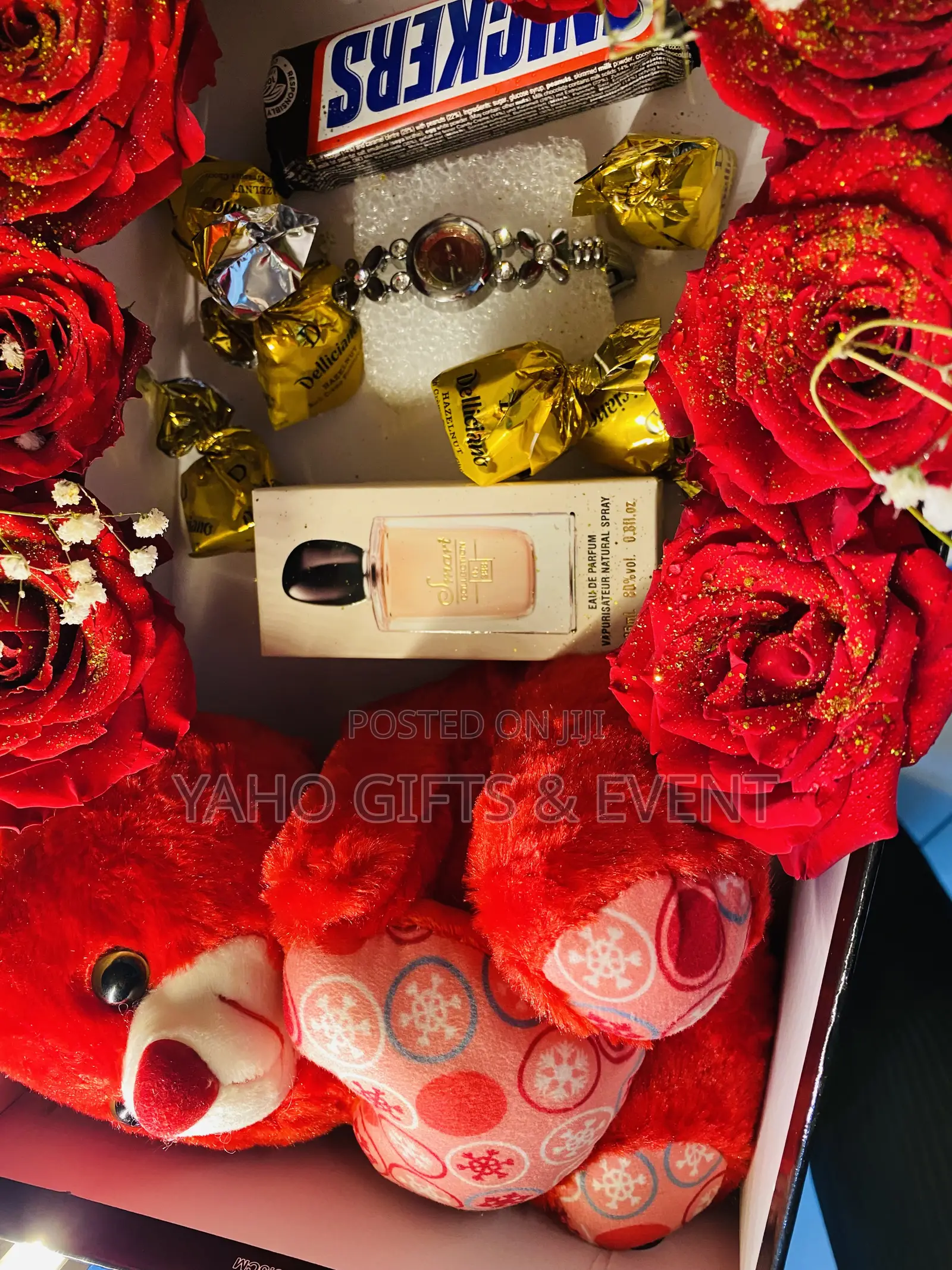Small Toy,Perfume,Watch, Chocolate and Flower Gift