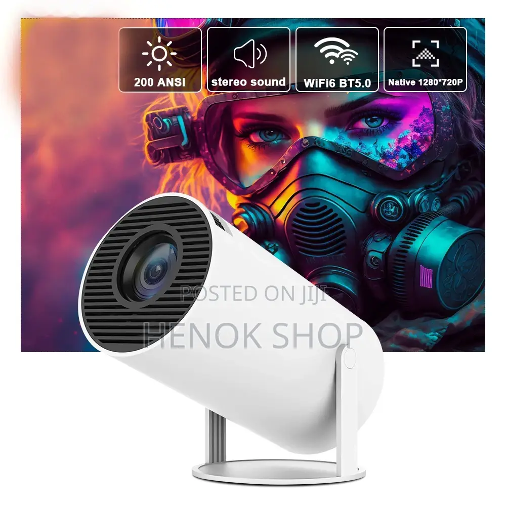 Hy300 Mini Projector | Android | Bluetooth | Home Cinema,