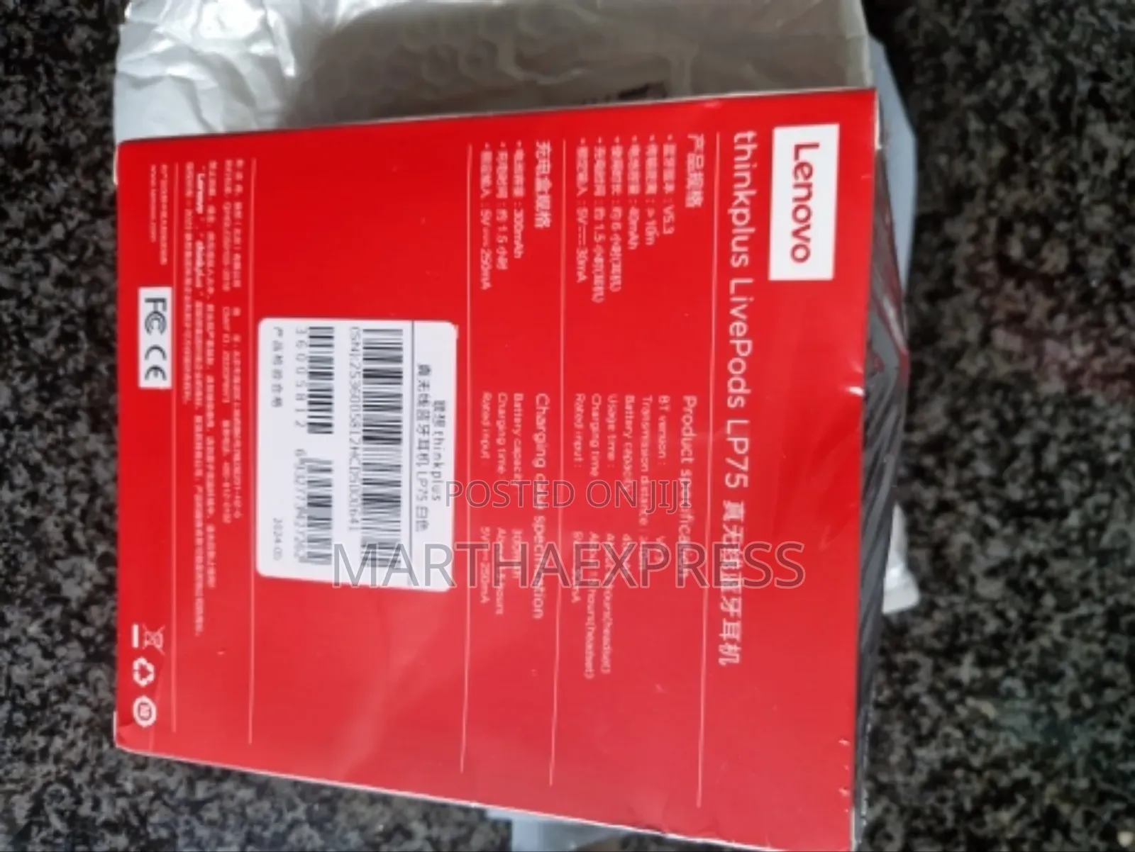 Lenovo Thinkplus Earhook Wireless Bluetooth Ear Speaker Lp75