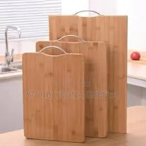 Bamboo Cutting Board Set With Grip Handle (3-Piece)