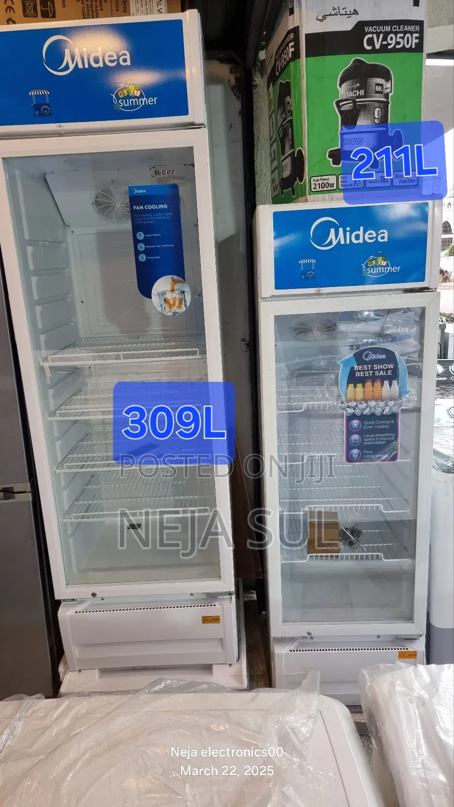 Midea Showcase 309-Liters Display Fridge Deliverl
