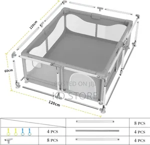 Sky-Touch Baby Playpen With 100 Colorful Ocean Balls