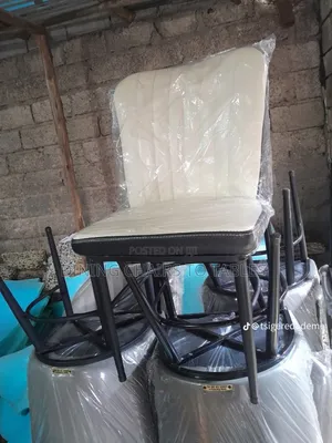 Photo - Soft Leather Metal Legs Chairs for Cafe Restaurant