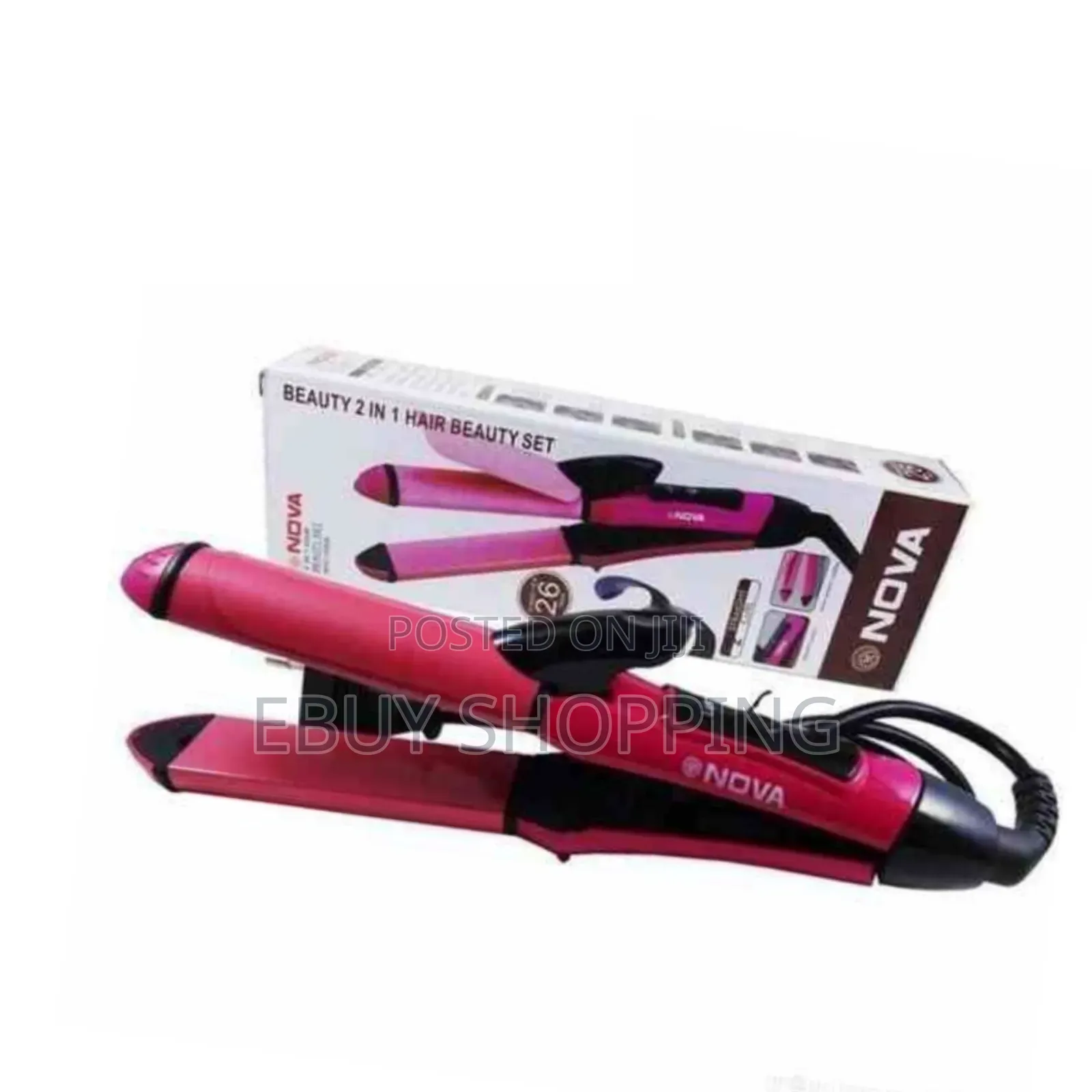 Nova 2in1 Hair Essential: Curls Straight Lines Made Easy**
