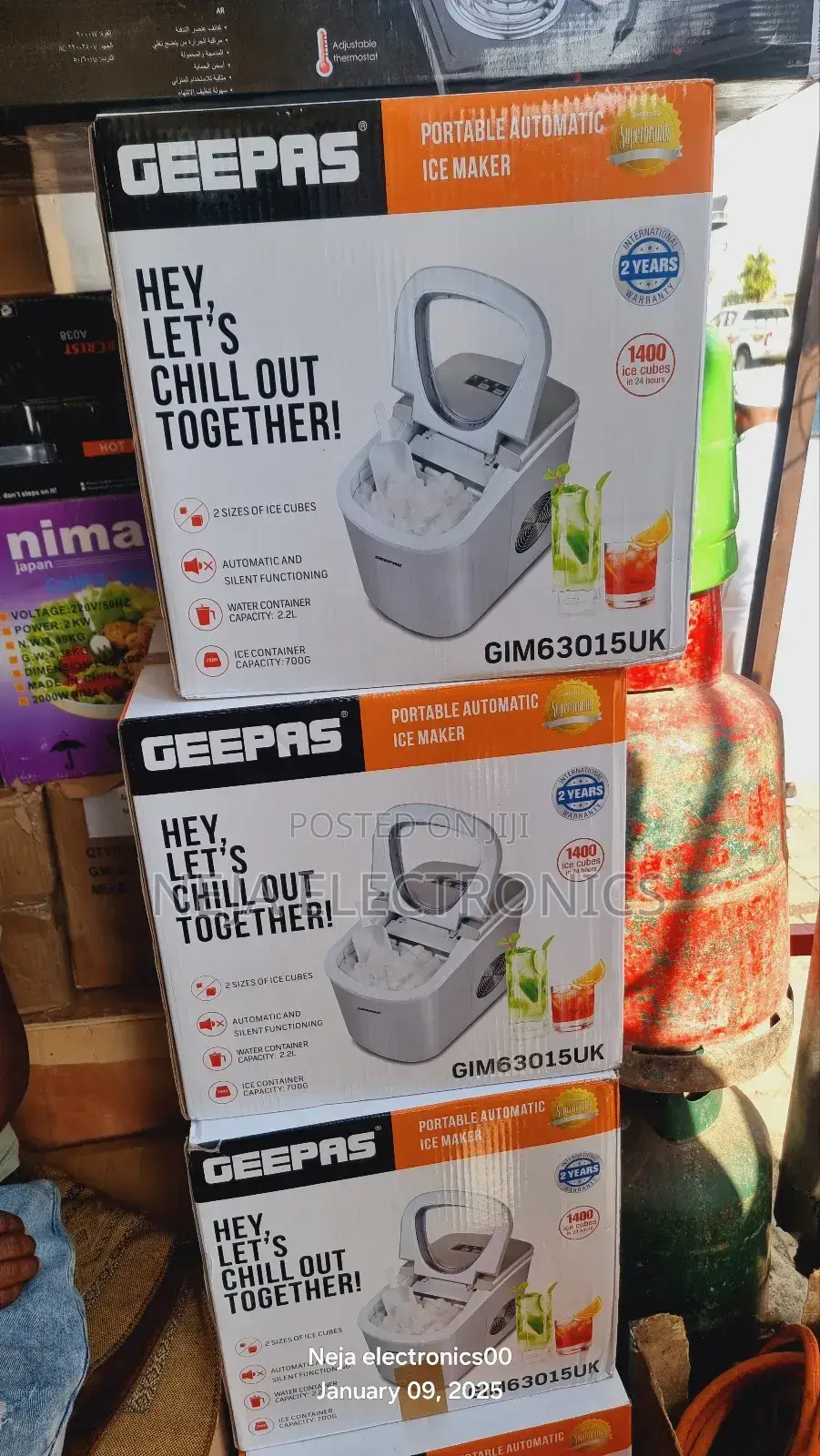 Ice Makers 12kg 1-Day for Sale in Geepas Ice Makers Deliver