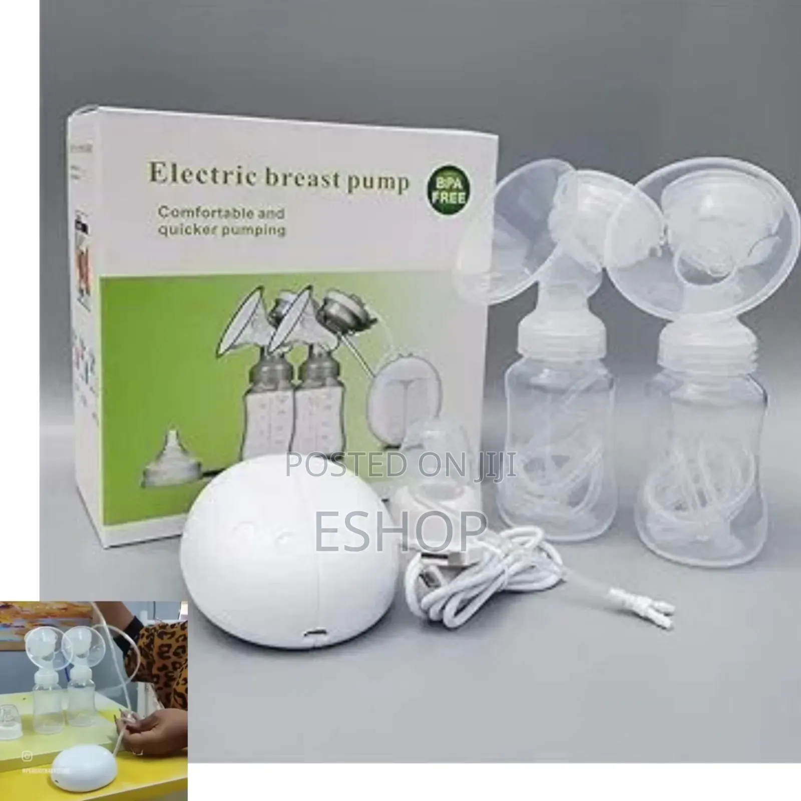 **Compact Hands-Free Pump– 3 Modes, Bpa-Free, and Easy Clean