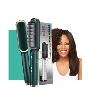 Photo - Salon-Quality Straightener Comb Frizz-Free Mirrorlike Finish