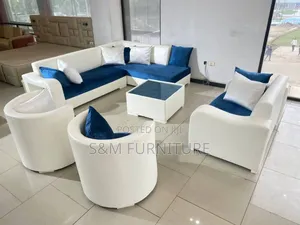 L Shape + 2 Seater+ 2 Mini King Size.