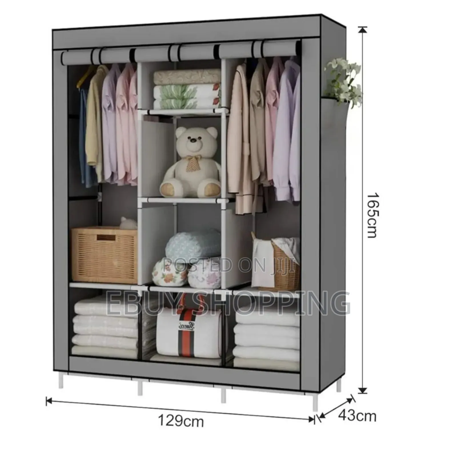 Compact Luxury Wardrobe – Zippered, Lightweight, Durable