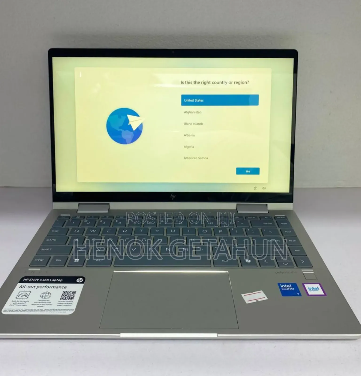 New Laptop HP Envy X360 16GB Intel Core I7 SSD 512GB