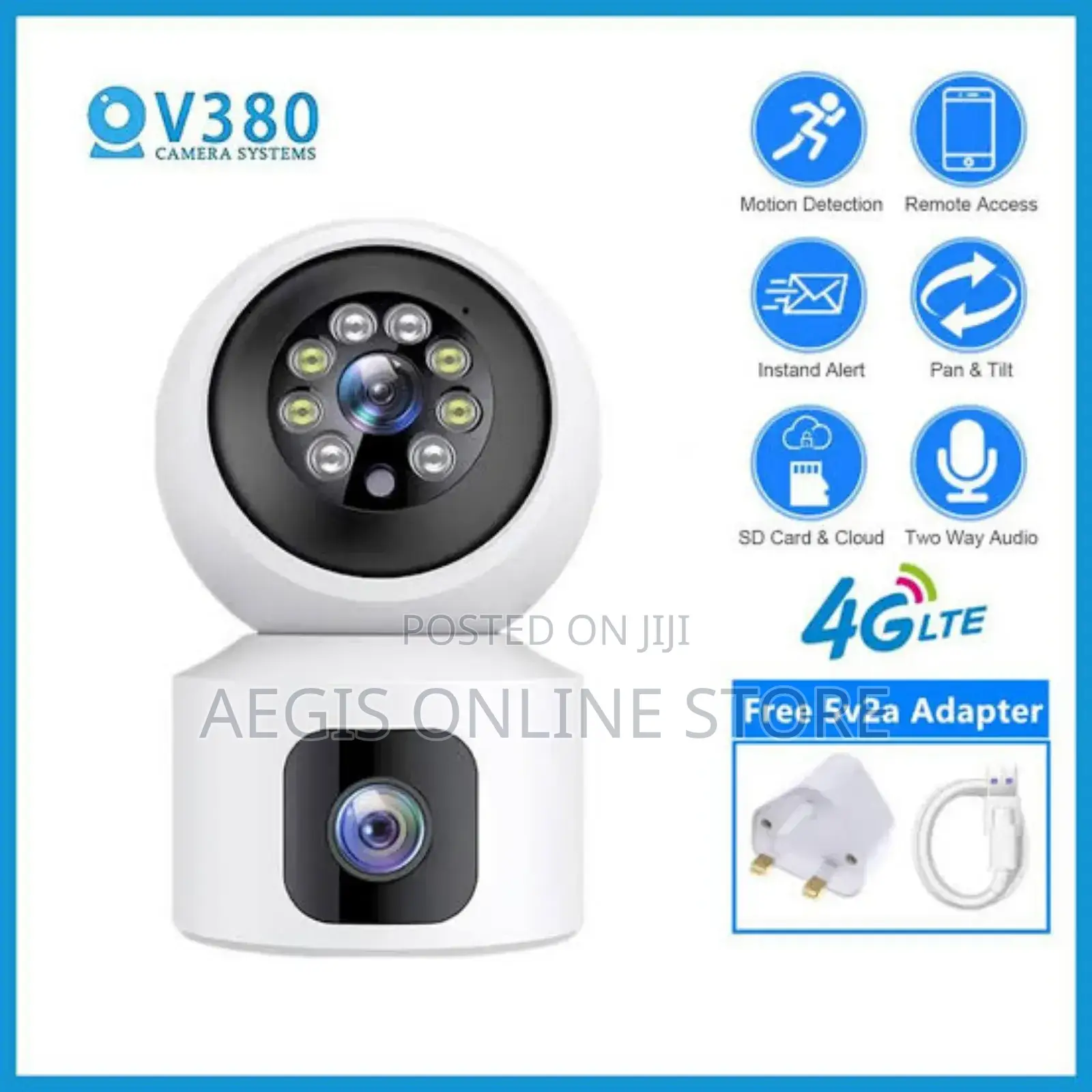 Double Lens Camera Security Camera