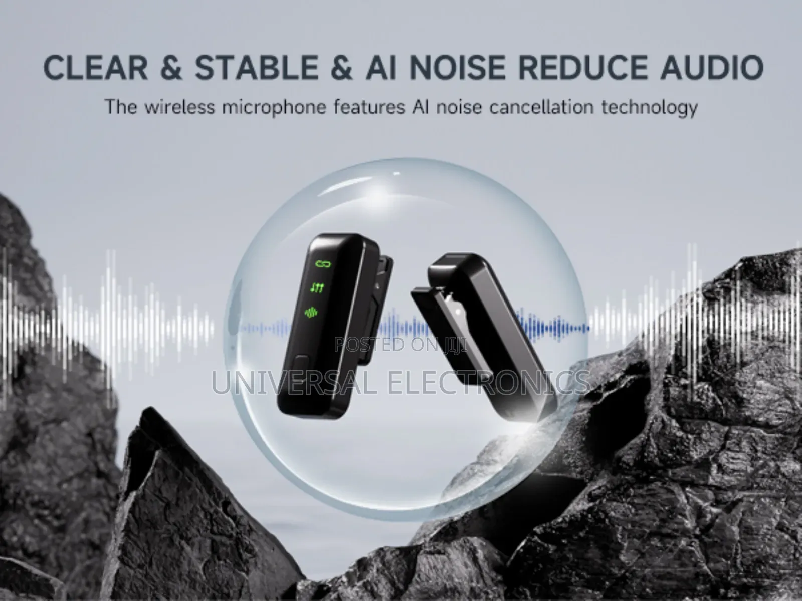 Original Wireless Mic Built-in Active Noise Reduction Chip