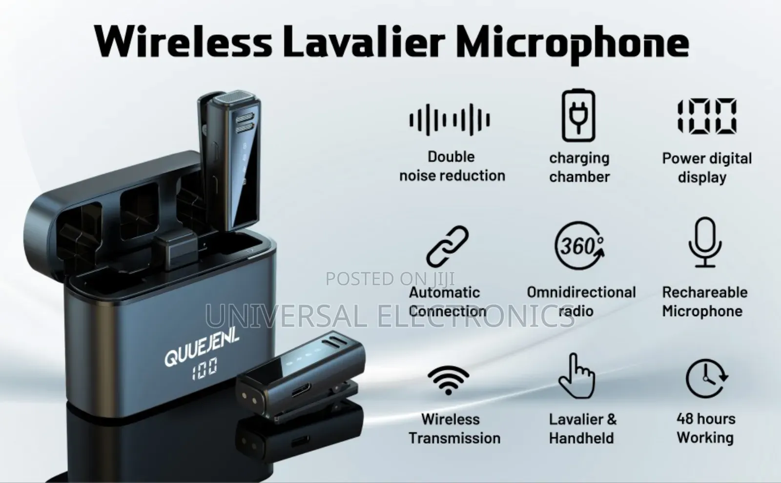 Original Wireless Mic Built-in Active Noise Reduction Chip
